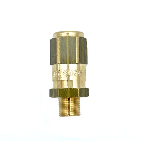Veiligheidsventiel G1/8" DN6 6.5bar Ms.