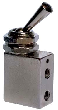 Ventiel 3/2 M5 NC Bi.stab.hendel