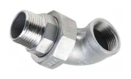 RVS Haakse koppeling bi-bu con 3/4''