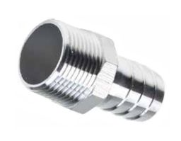 RVS Slangpilaar, bu draad 1/4" x 12.7