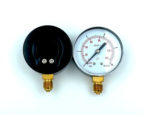 Mano O.A. &oslash;63 G1/4'' 0-10 bar zwart