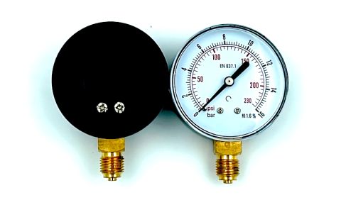 Mano O.A. &oslash;63 G1/4'' 0-16 bar zwart
