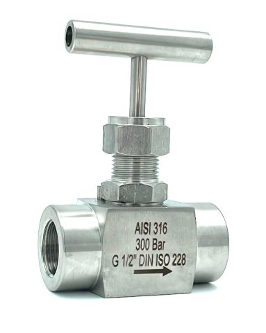Naaldafsluiter DN4,8 G1/2'' PN300 RVS