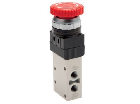 3/2-weg noodstopventiel G1/8'' rood