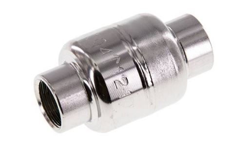 RVS Terugslagklep, veerbelast 3/8''