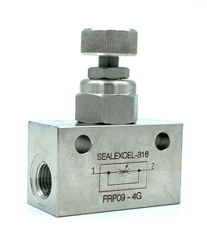 Naaldafsluiter DN6 G1/4'' PN40 RVS