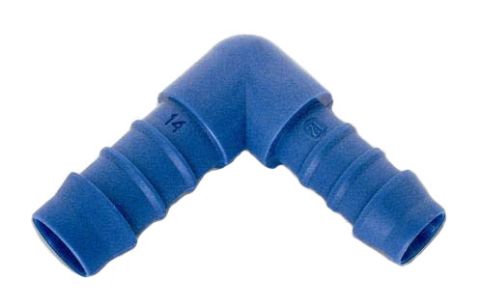 Knie slangpilaar 8mm x 6mm kunststof