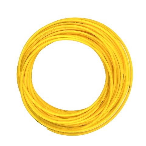PU persluchtslang 12 x 9 geel  L=25m