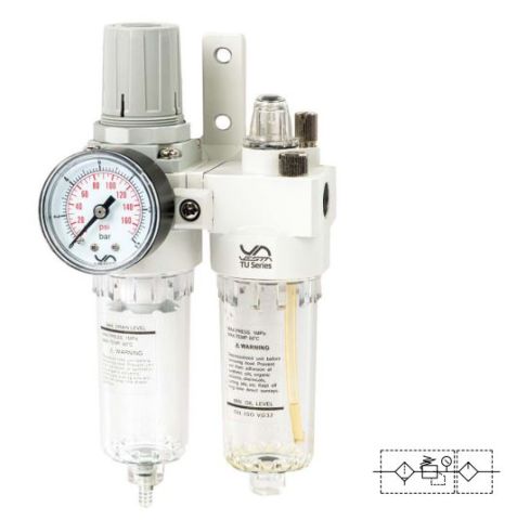 FRL combi reduceer +  lubricator G1/4''