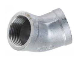 RVS Knie bi-bi 45° 4"