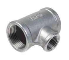 RVS Verloop-T-stuk 3/4'' x 1/2''