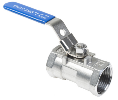 RVS Kogelkraan 1-delig rond LD 3/8"