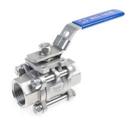 RVS Kogelkraan 3-delig dr. 1"DN25 ISOTOP