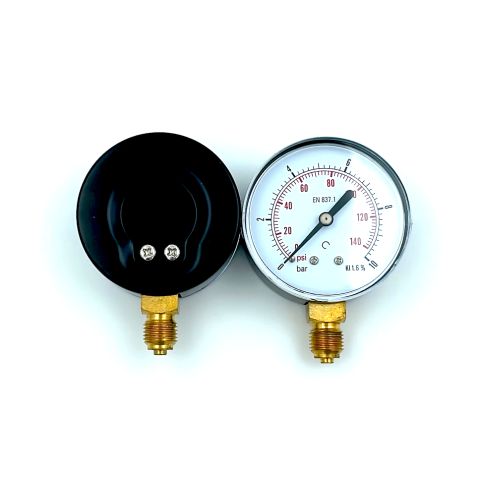 Mano O.A. ø63 G1/4'' 0-10 bar zwart