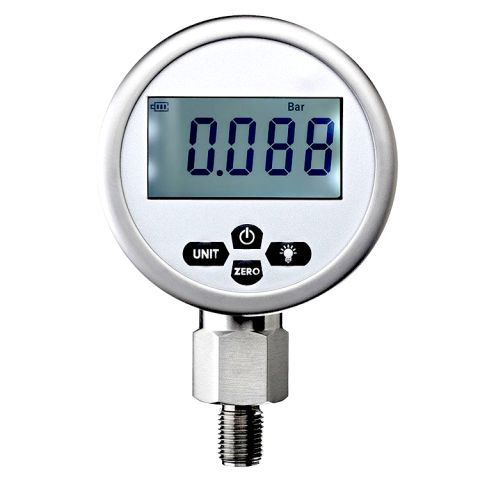 Mano digi O.A. ø80 G1/4'' 0-1000mbar RVS