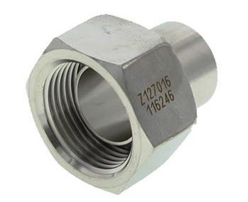 Bolconisch puntstuk 1/2'' + wartel RVS
