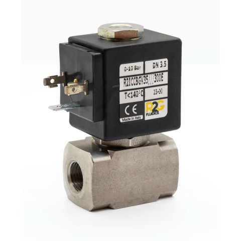 2/2-w.NC RVS 0-19bar G1/4 DN3.5 24VDC