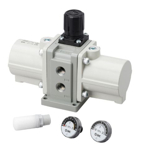 Drukversterker RC1/4",2x mano+demper