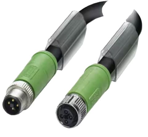 M12 (D) 4p plug 5m ethernet