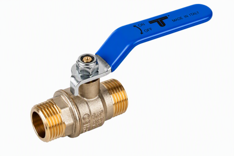 2-weg kogelkraan G3/4'' bu. DVGW, blauw