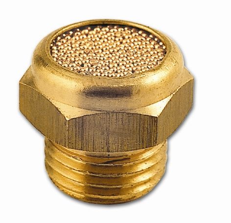 Geluiddemper G1/8'' Messing/sinterbrons