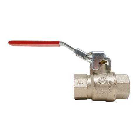 2-weg kogelkraan G1/2" Ms/vern.b/b lock