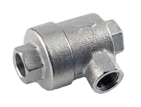 Snelontluchter G1/8'' Messing vernikkeld