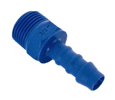 Recht slangpilaar 10mm x R1/4 kunststof