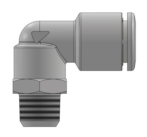 KIKI-D 4mm x R1/4" RVS/FKM