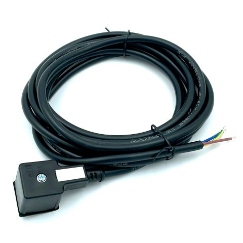 Stekker vierkant Norm A + kabel 3mtr.