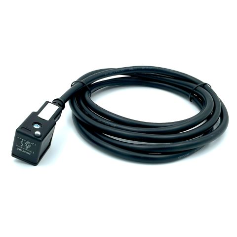 Stekker rechthoek Norm B + kabel 2m LED
