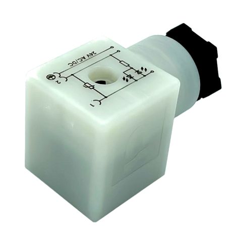 Stekker vierkant Norm A + LED/VDR