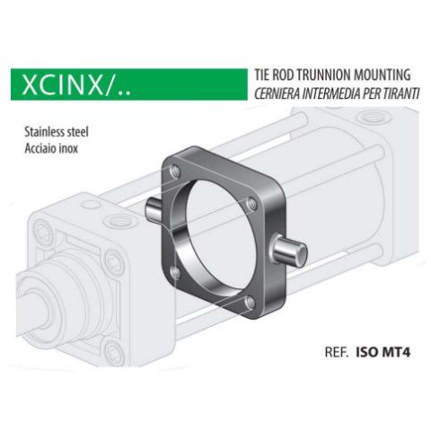 Middenscharnier ø80 RVS