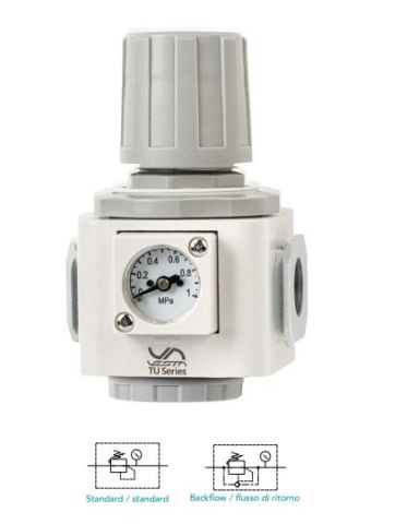 Reduceer G1/2" mano 0,5 - 8 Bar