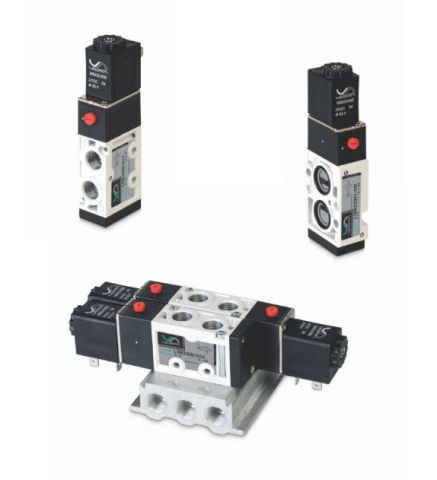 5/3 ventiel G1/4" middenstand onder druk