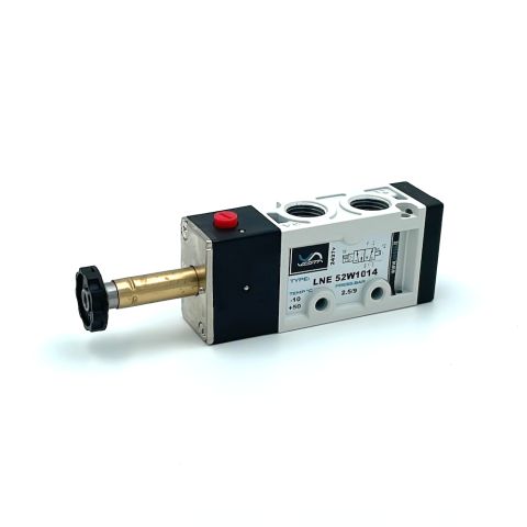 5/2 ventiel G1/4" NC electrisch/veerr.